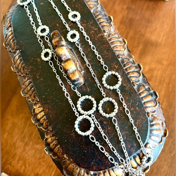 John Hardy Open Circle Stationed Long Chain Necklace in Sterling Silver - Picture 3 of 15